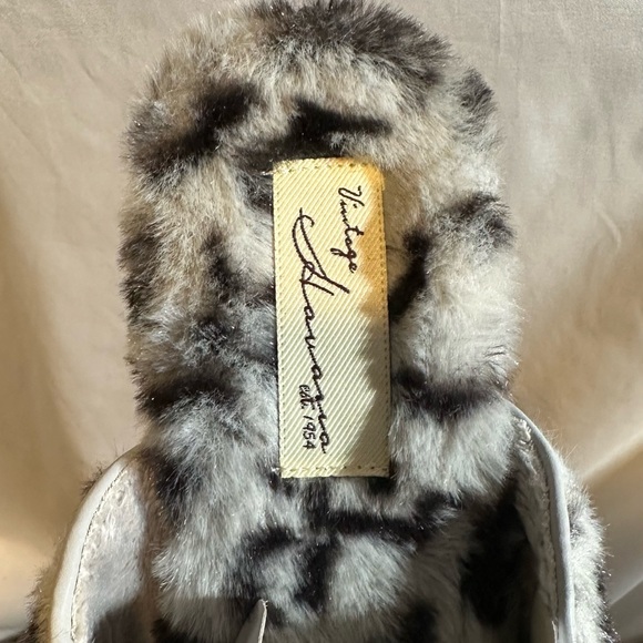 Vintage Havana  Easy Cheetah Slipper Slides Grey Women's Shoes 7 - Picture 5 of 6